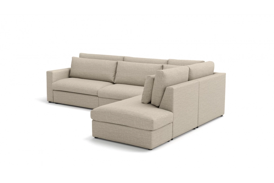 Model Portofino - Portofino sofa 1,5 osobowa + sofa 1,5 osobowa + otomana prawa